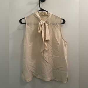 Equipment Tie Neck polka dot silk blouse